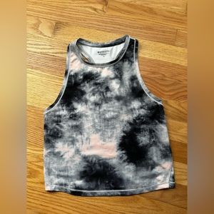 Athleta Shanti Crop tank Size S Tie Dye